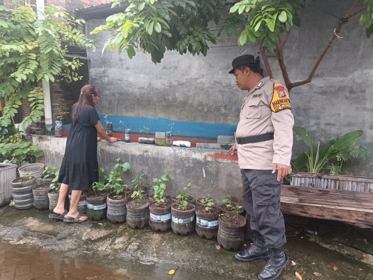 Kapolsek Tanggulangin Masifkan Bhabinkamtibmas Aktif Patroli Ketahanan Pangan Polresta Sidoarjo