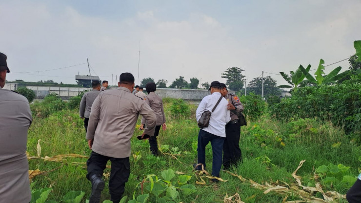 Monitoring dan Evaluasi Program Ketahanan Pangan Polresta Sidoarjo di Dua Lahan Kecamatan Jabon